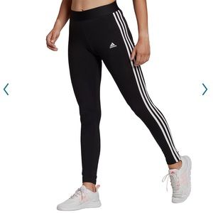 adidas Original Classic 3-Stripes Women's Black Classic Leggings Size Small NWT